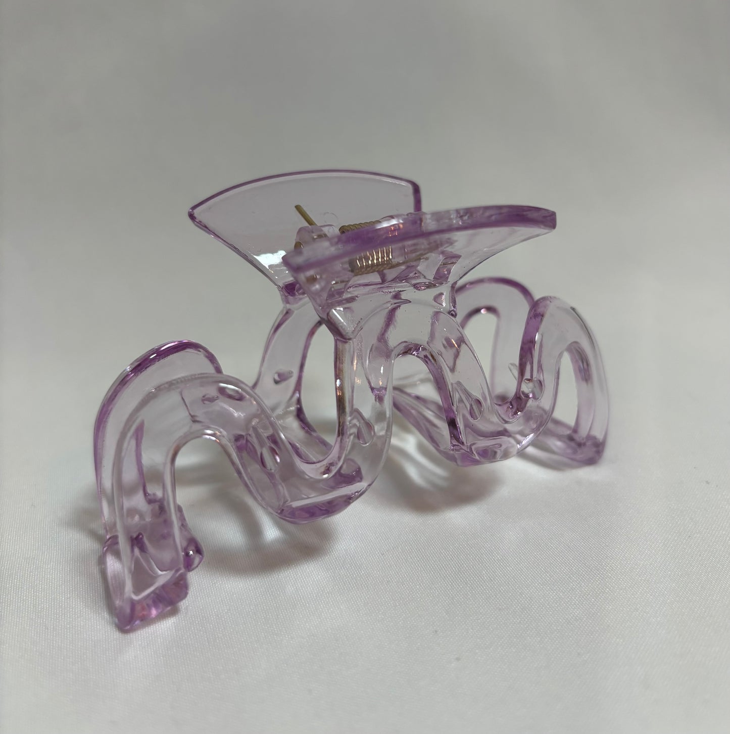 clear purple claw clip