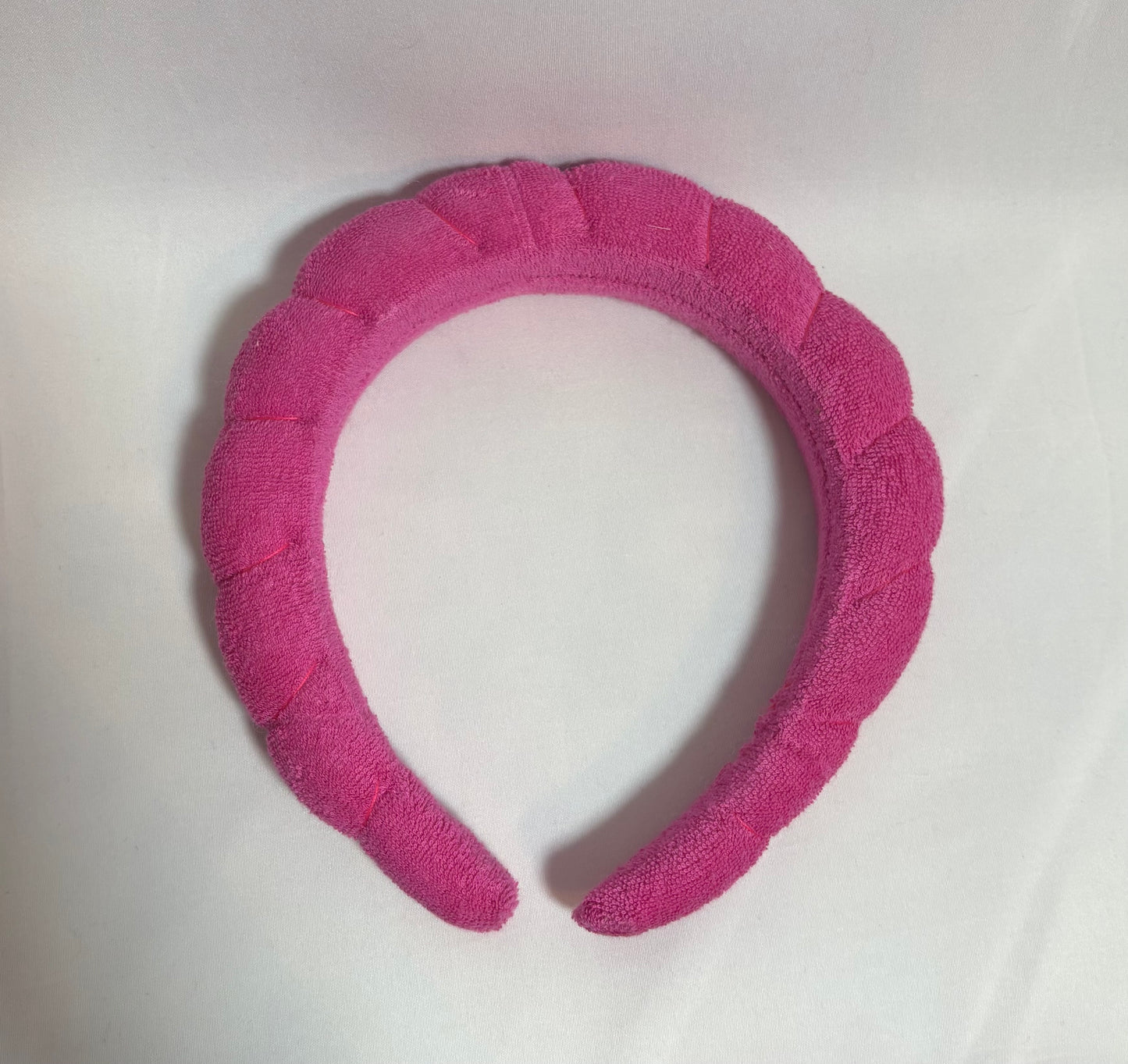 shocking pink skincare headband