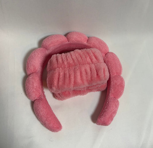 grapefruit skincare headband and arm bands